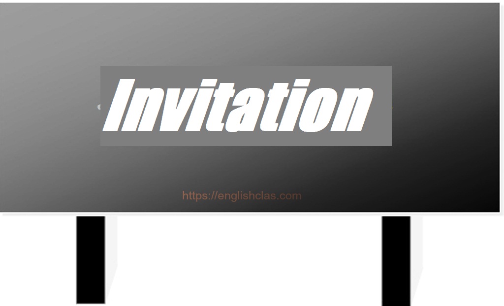 Definiton of Invitation Text, Generic Structure, dan Contohnya