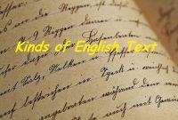 Penjelasan singkat 13 jenis Teks dalam Bahasa Inggris
