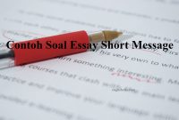 Contoh Soal Essay Short Message Dan Jawabannya
