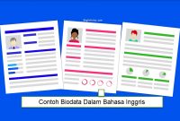 Contoh Biodata Dalam Bahasa Inggris