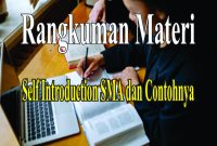 Rangkuman Materi Self Introduction SMA & Contohnya
